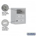 Salsbury Cell Phone Storage Locker - 3 Door High Unit (8 Inch Deep Compartments) - 6 A Doors - steel - Surface Mounted - Master Keyed Locks